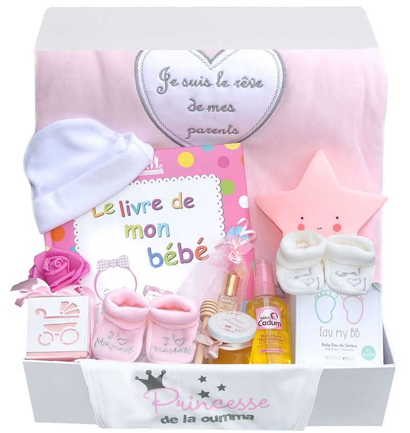 Coffret cadeau maternité bébé - nouveau-né - baby shower fille - cadeau bébé  - cadeau